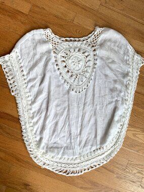 Like New XS - M Beach Cover Up, Off-white / Cream